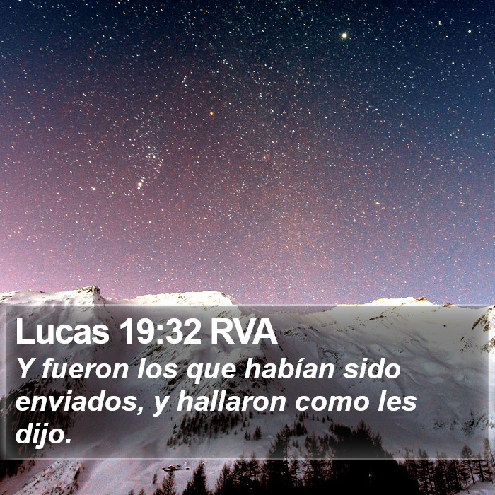 Lucas 19:32 RVA Bible Study