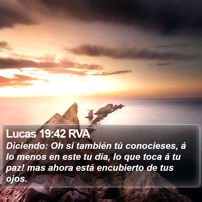 Lucas 19:42 RVA Bible Study