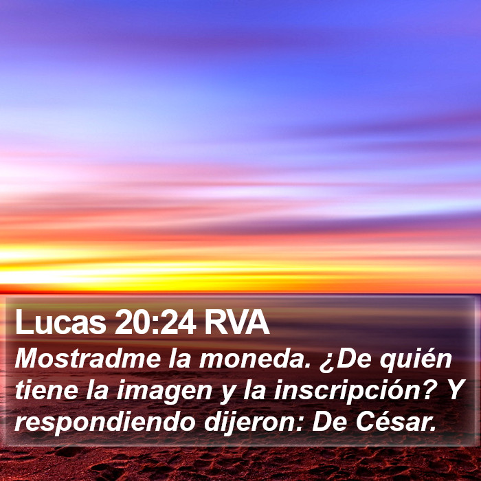 Lucas 20:24 RVA Bible Study