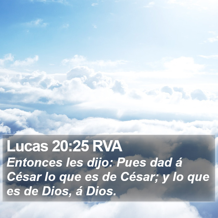 Lucas 20:25 RVA Bible Study