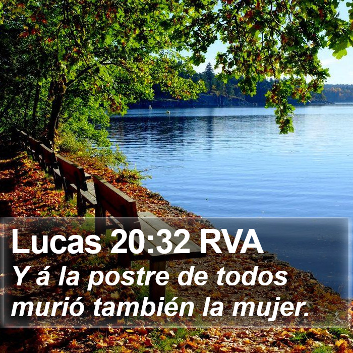 Lucas 20:32 RVA Bible Study