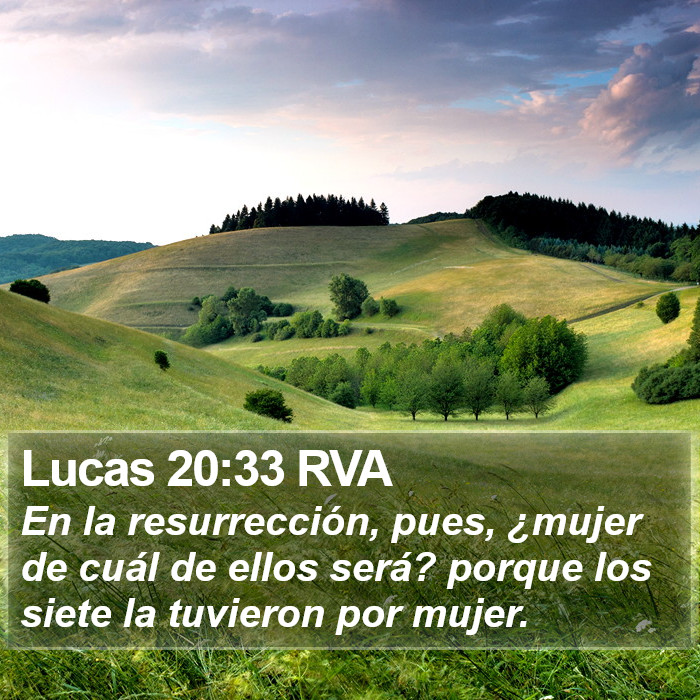 Lucas 20:33 RVA Bible Study