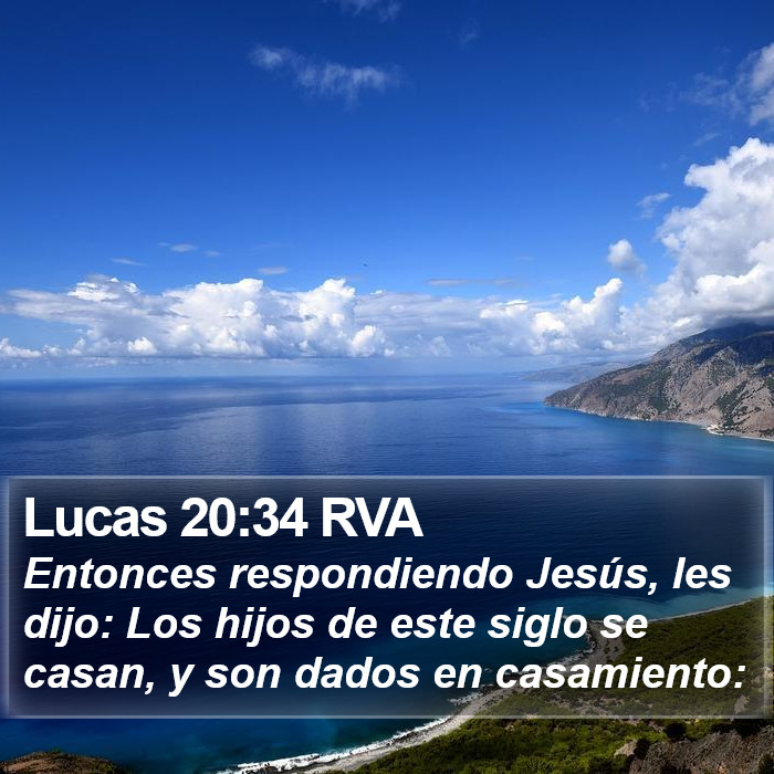 Lucas 20:34 RVA Bible Study