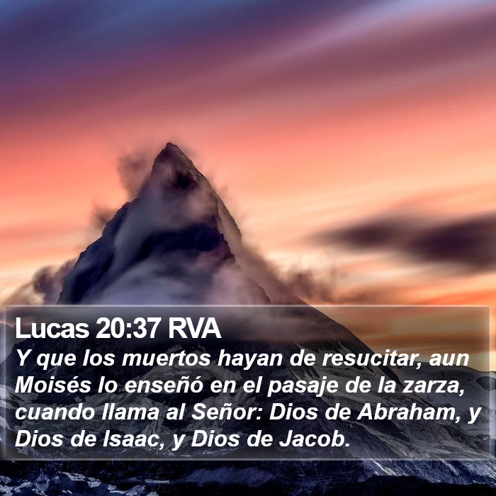 Lucas 20:37 RVA Bible Study