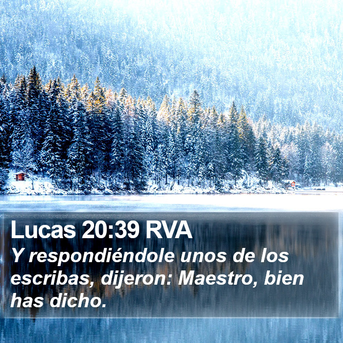 Lucas 20:39 RVA Bible Study