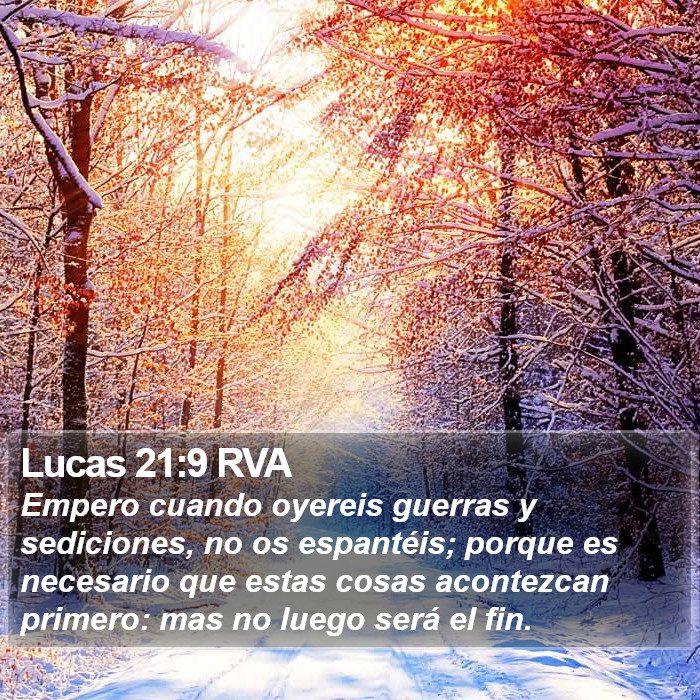 Lucas 21:9 RVA Bible Study