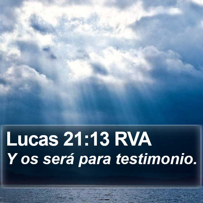 Lucas 21:13 RVA Bible Study