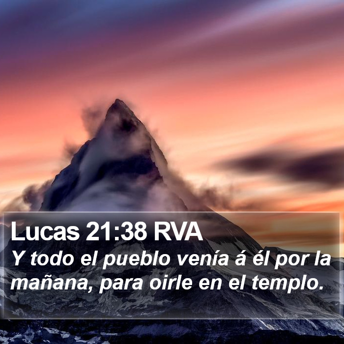 Lucas 21:38 RVA Bible Study