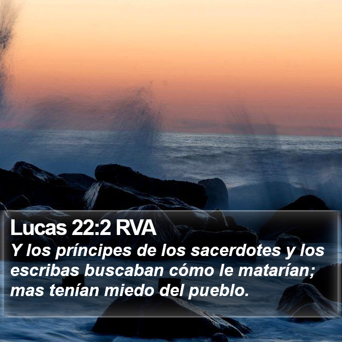 Lucas 22:2 RVA Bible Study