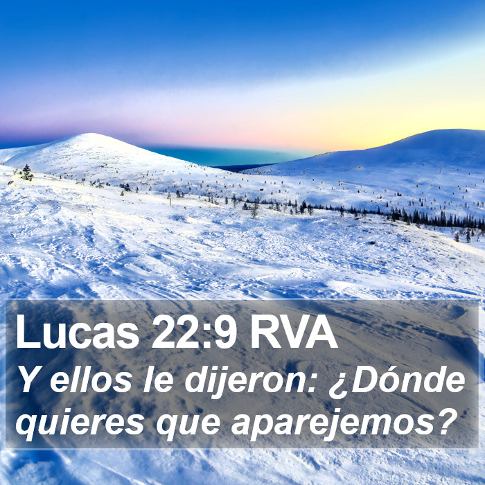 Lucas 22:9 RVA Bible Study