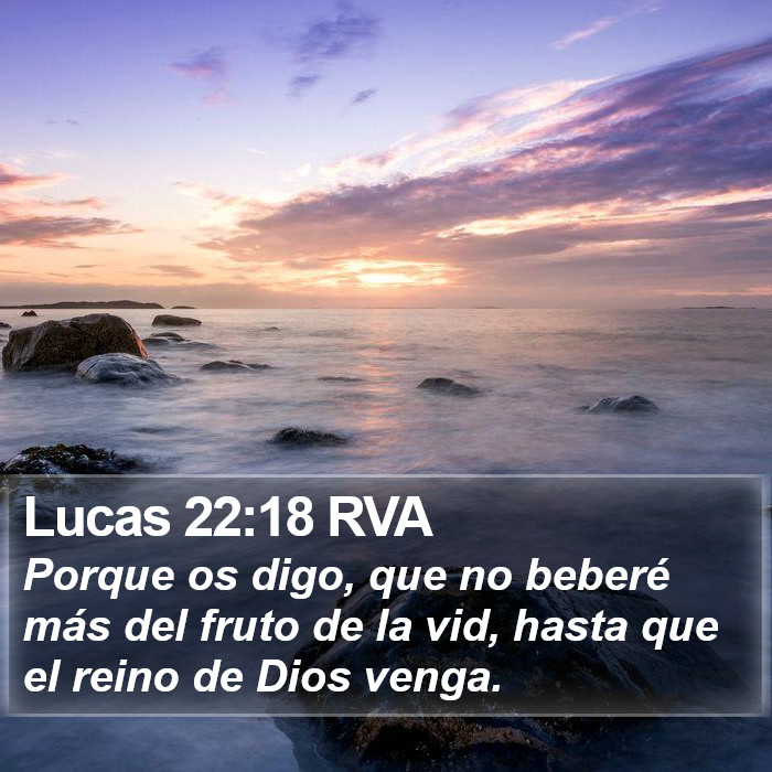 Lucas 22:18 RVA Bible Study