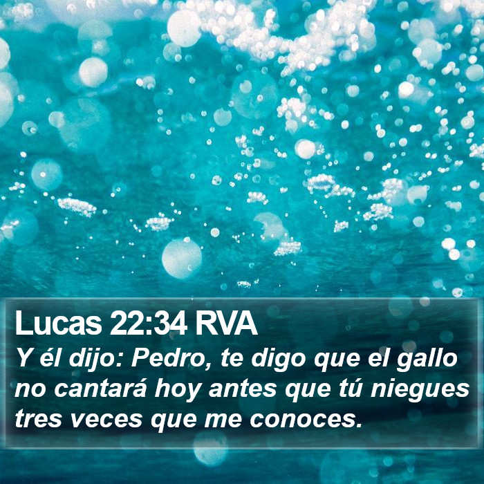 Lucas 22:34 RVA Bible Study