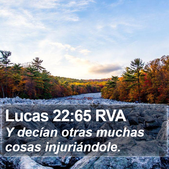 Lucas 22:65 RVA Bible Study