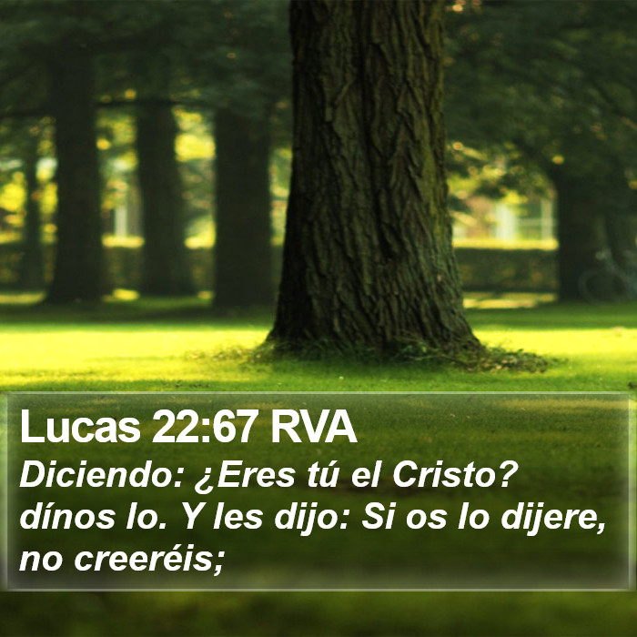 Lucas 22:67 RVA Bible Study