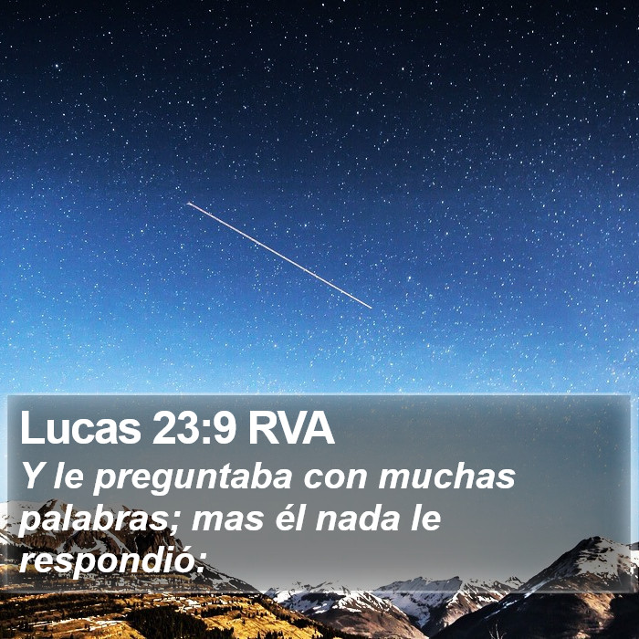 Lucas 23:9 RVA Bible Study