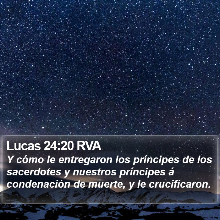 Lucas 24:20 RVA Bible Study