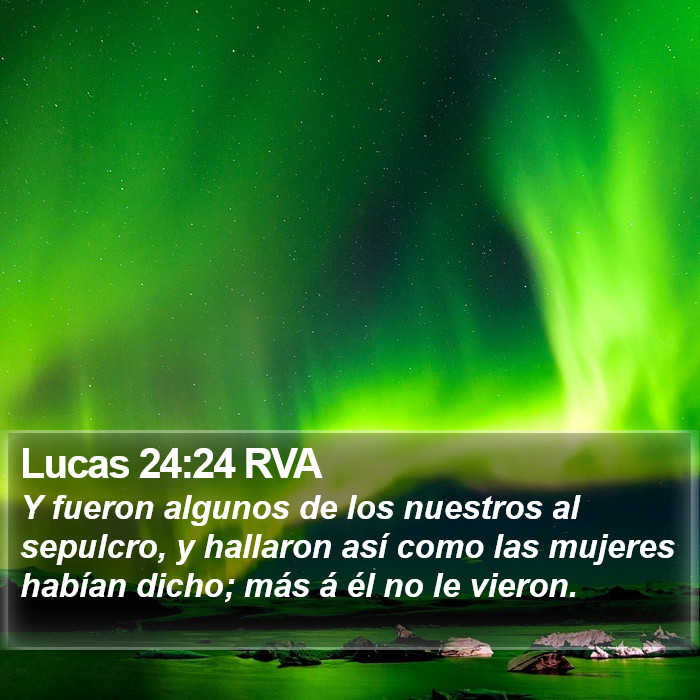 Lucas 24:24 RVA Bible Study