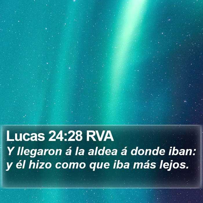 Lucas 24:28 RVA Bible Study