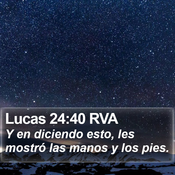 Lucas 24:40 RVA Bible Study