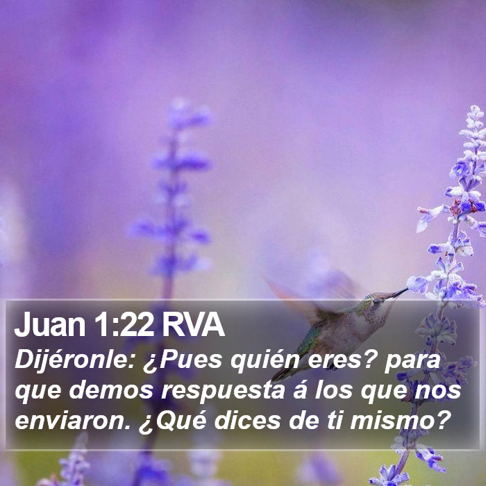 Juan 1:22 RVA Bible Study