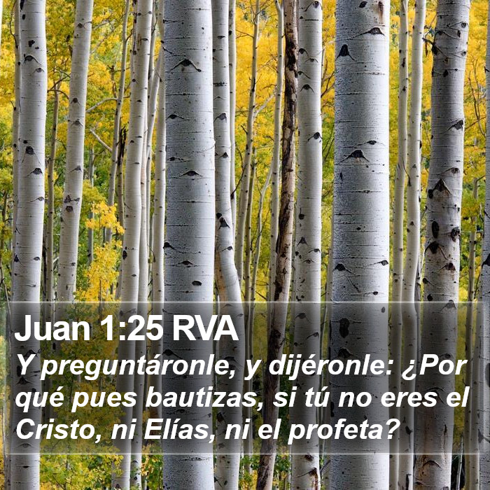 Juan 1:25 RVA Bible Study