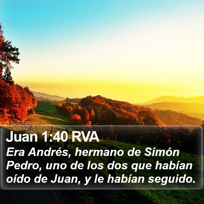 Juan 1:40 RVA Bible Study