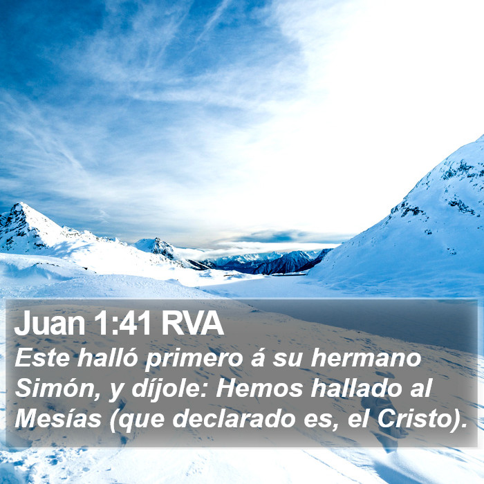 Juan 1:41 RVA Bible Study