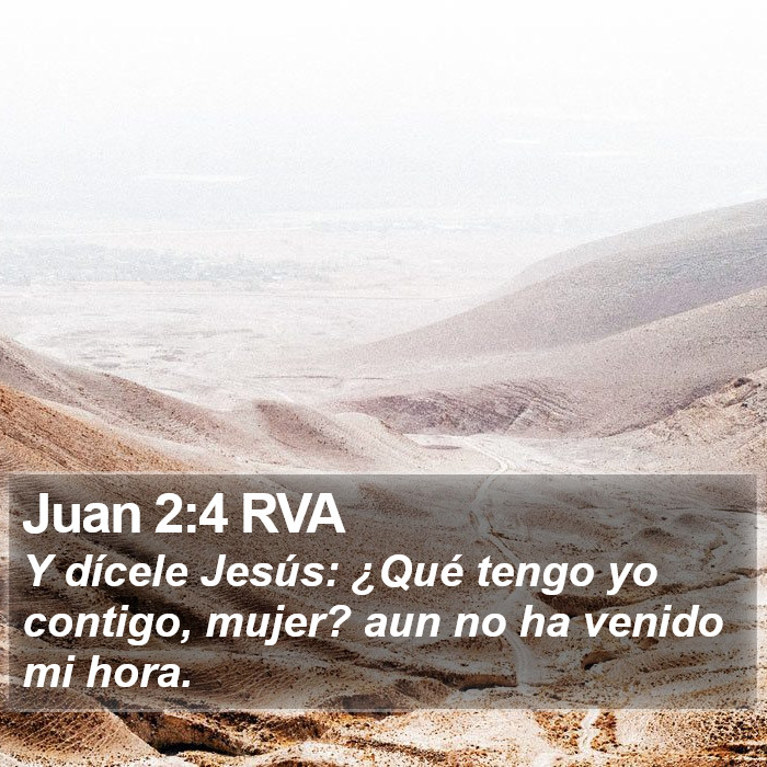 Juan 2:4 RVA Bible Study