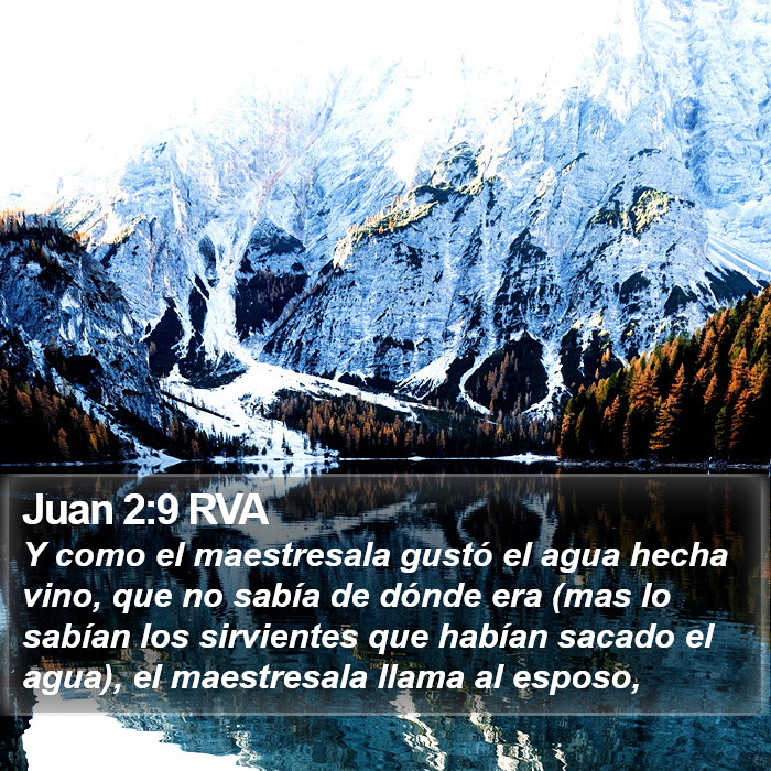 Juan 2:9 RVA Bible Study