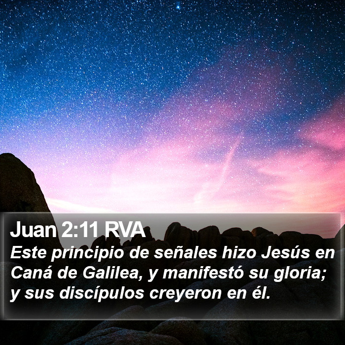 Juan 2:11 RVA Bible Study