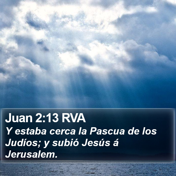 Juan 2:13 RVA Bible Study