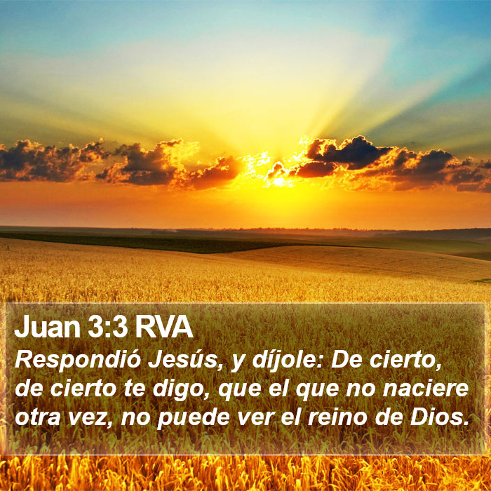 Juan 3:3 RVA Bible Study