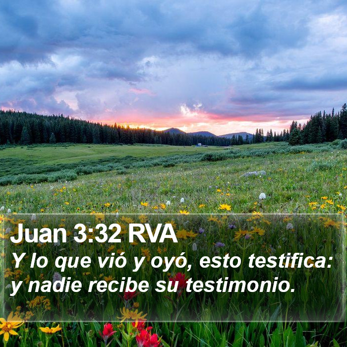 Juan 3:32 RVA Bible Study