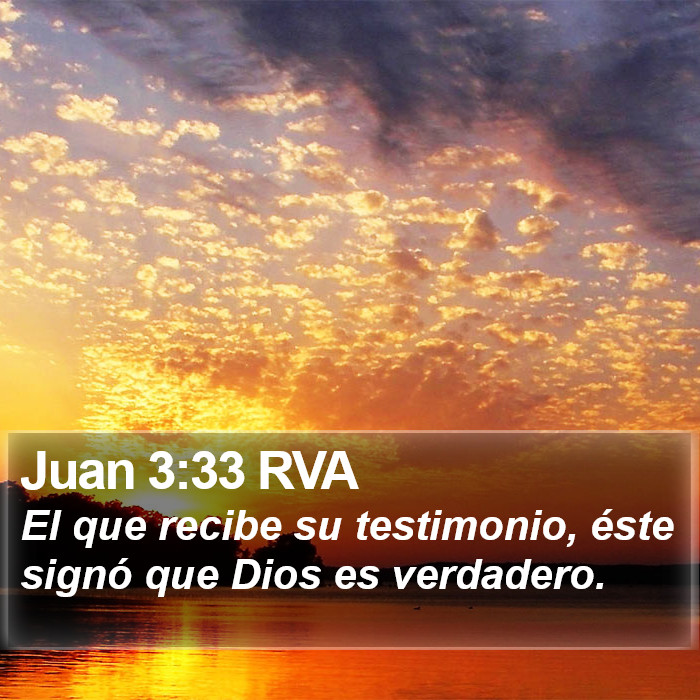 Juan 3:33 RVA Bible Study