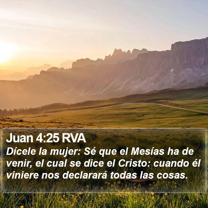 Juan 4:25 RVA Bible Study