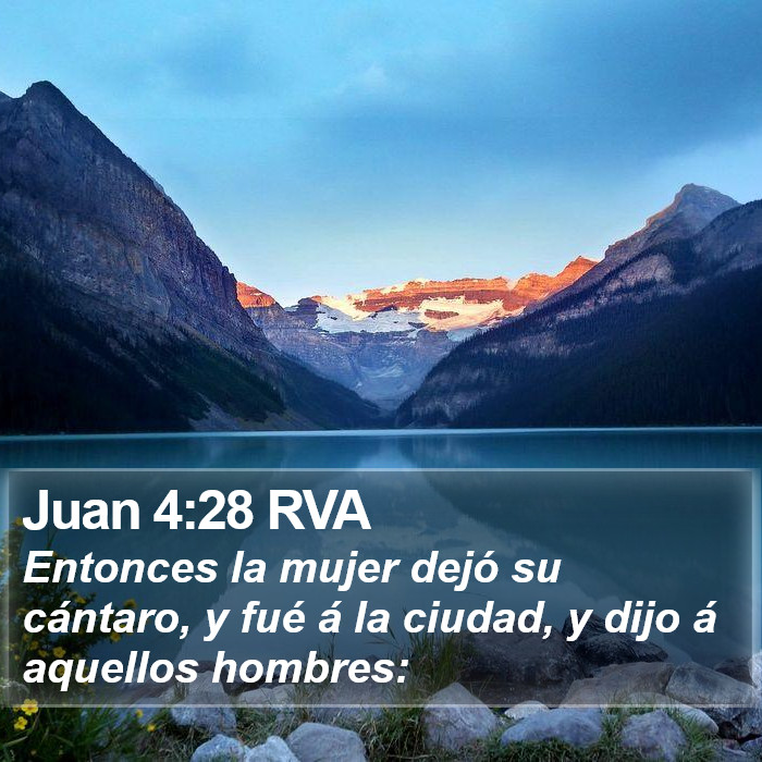 Juan 4:28 RVA Bible Study