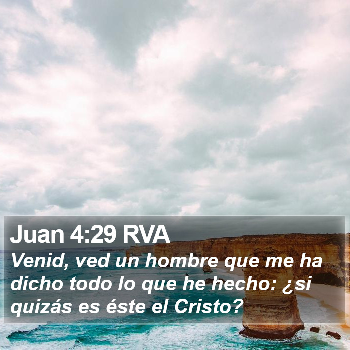 Juan 4:29 RVA Bible Study