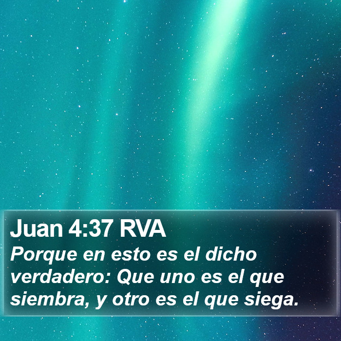 Juan 4:37 RVA Bible Study