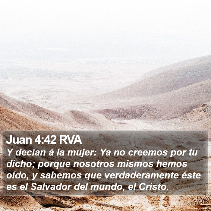 Juan 4:42 RVA Bible Study