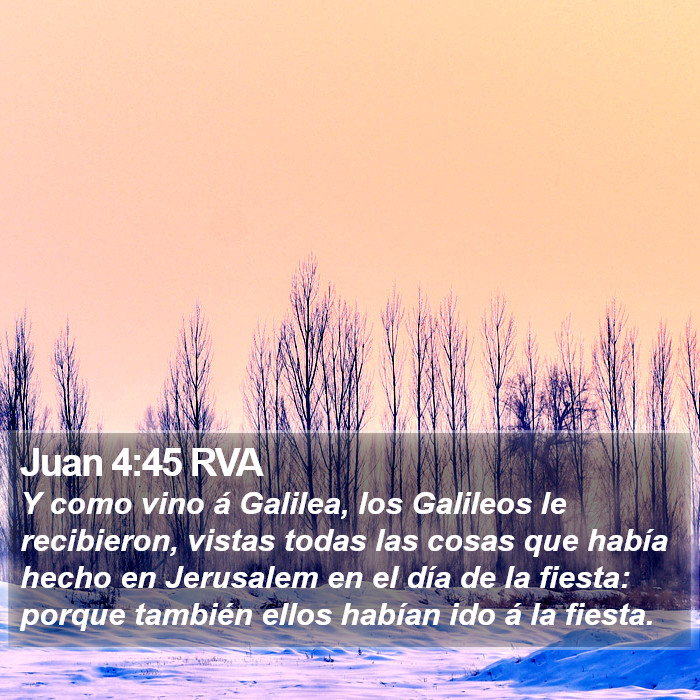 Juan 4:45 RVA Bible Study