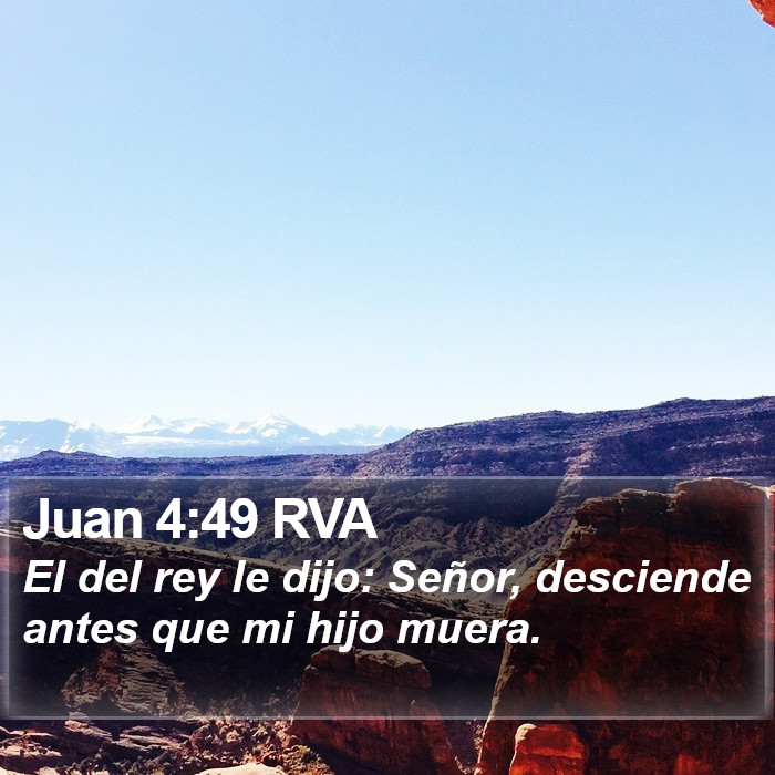 Juan 4:49 RVA Bible Study