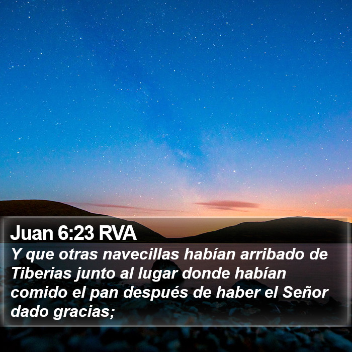 Juan 6:23 RVA Bible Study