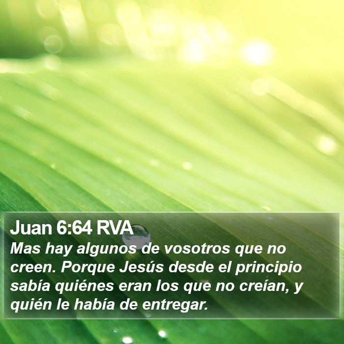 Juan 6:64 RVA Bible Study