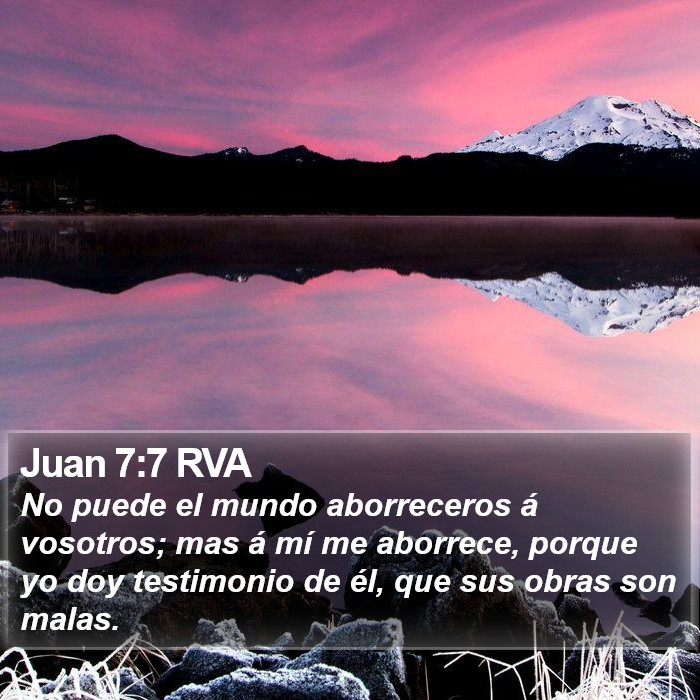 Juan 7:7 RVA Bible Study