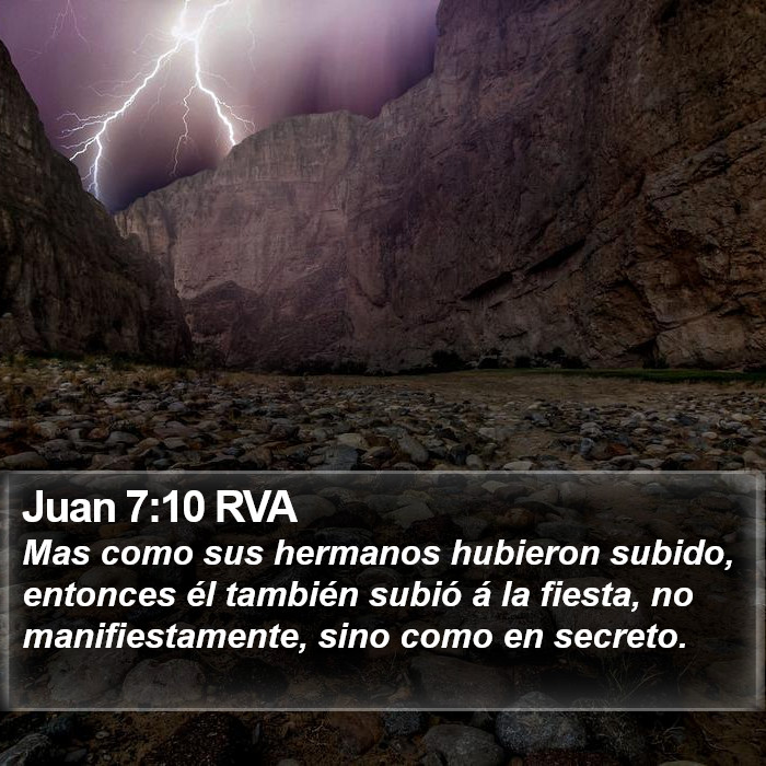 Juan 7:10 RVA Bible Study