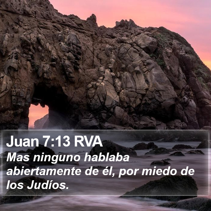 Juan 7:13 RVA Bible Study