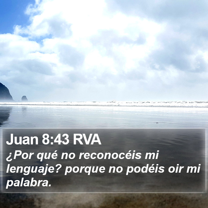 Juan 8:43 RVA Bible Study