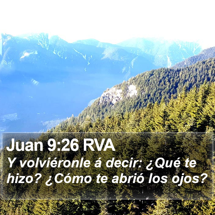 Juan 9:26 RVA Bible Study