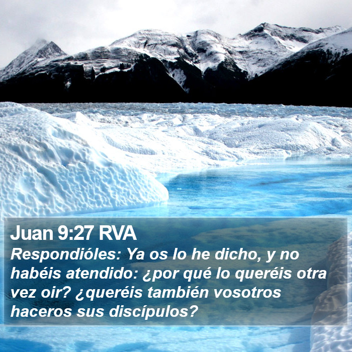 Juan 9:27 RVA Bible Study