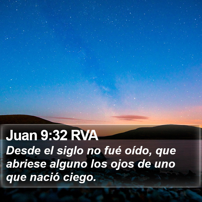 Juan 9:32 RVA Bible Study